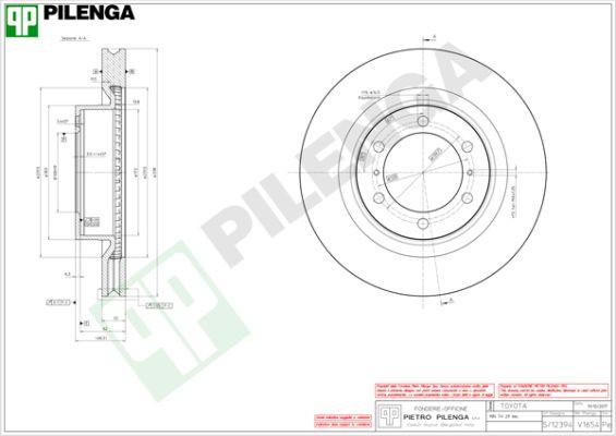 Pilenga V1654 - Kočioni disk www.molydon.hr