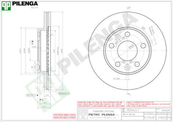 Pilenga V1603 - Kočioni disk www.molydon.hr