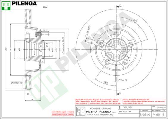 Pilenga V160 - Kočioni disk www.molydon.hr