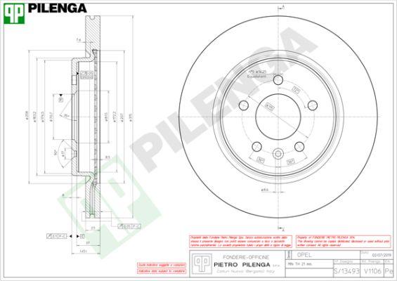 Pilenga V1106 - Kočioni disk www.molydon.hr