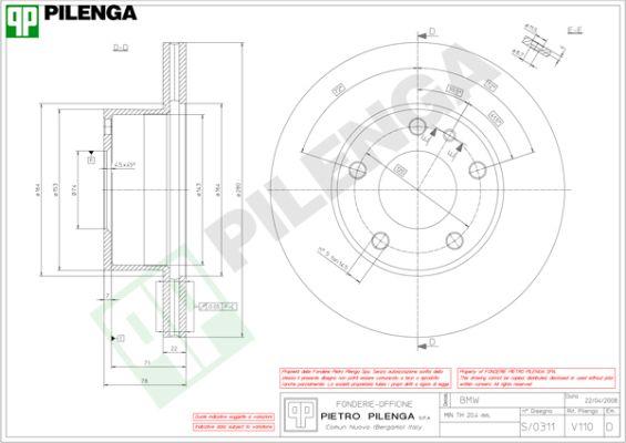 Pilenga V110 - Kočioni disk www.molydon.hr