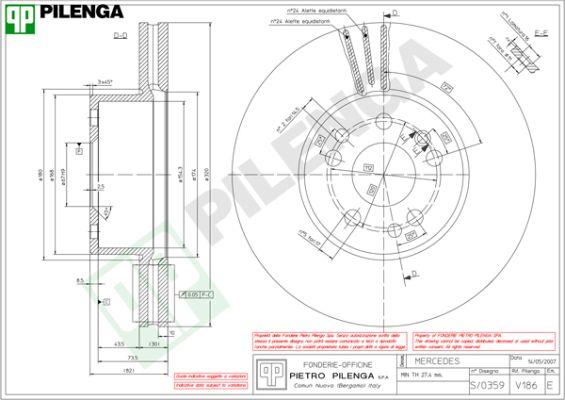 Pilenga V186 - Kočioni disk www.molydon.hr