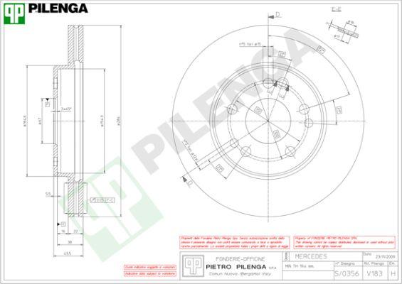 Pilenga V183 - Kočioni disk www.molydon.hr