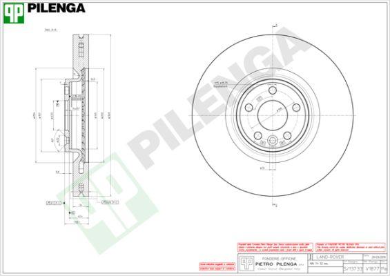 Pilenga V1877 - Kočioni disk www.molydon.hr