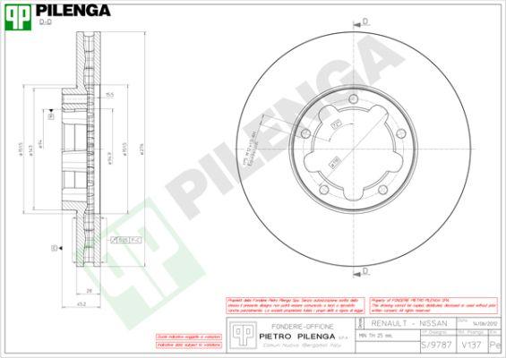 Pilenga V137 - Kočioni disk www.molydon.hr