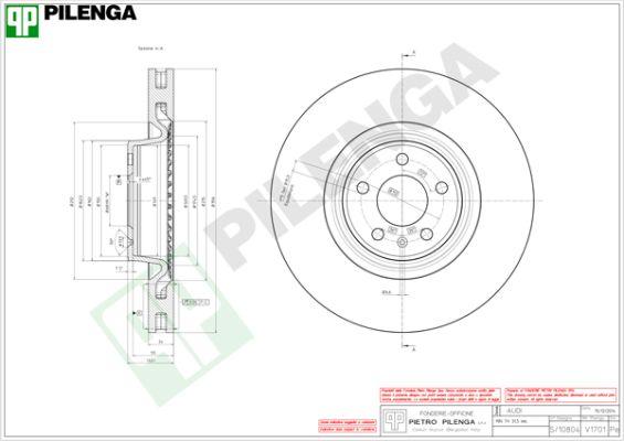 Pilenga V1701 - Kočioni disk www.molydon.hr