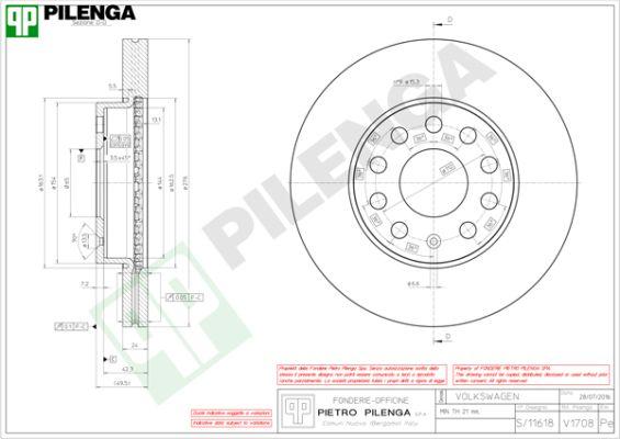 Pilenga V1708 - Kočioni disk www.molydon.hr