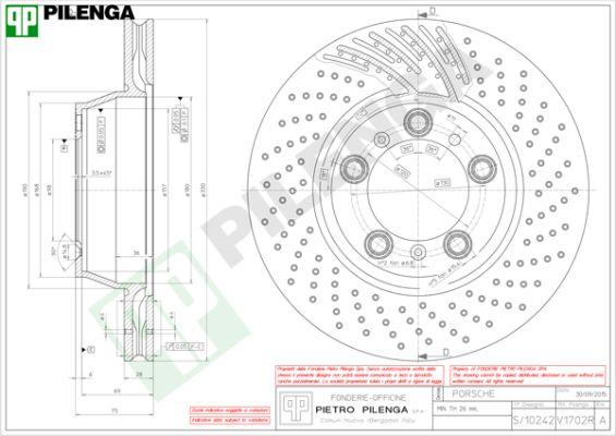 Pilenga V1702R - Kočioni disk www.molydon.hr