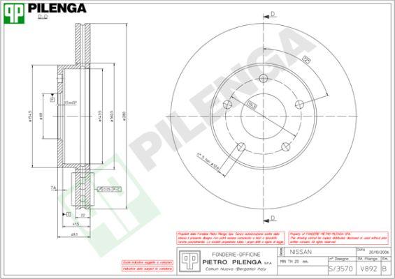 Pilenga V892 - Kočioni disk www.molydon.hr