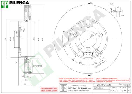 Pilenga V859 - Kočioni disk www.molydon.hr