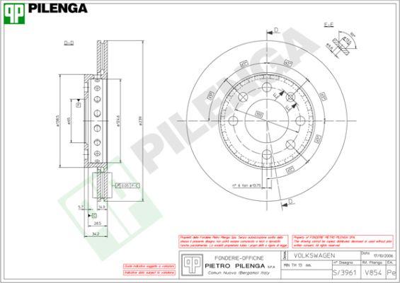 Pilenga V854 - Kočioni disk www.molydon.hr