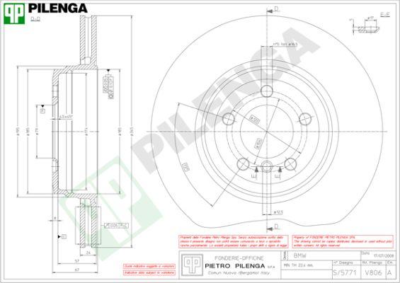 Pilenga V806 - Kočioni disk www.molydon.hr