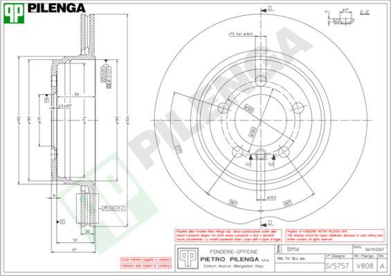 Pilenga V808 - Kočioni disk www.molydon.hr