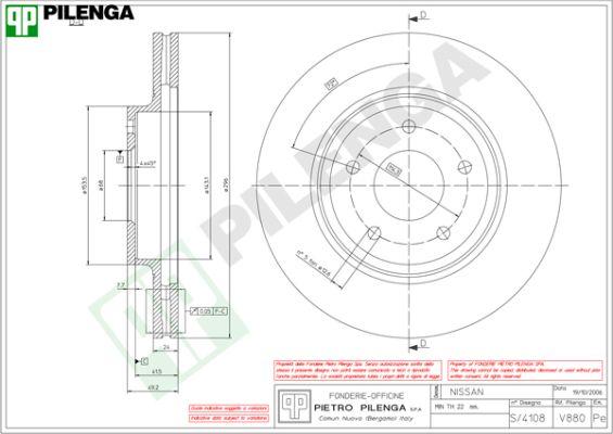 Pilenga V880 - Kočioni disk www.molydon.hr