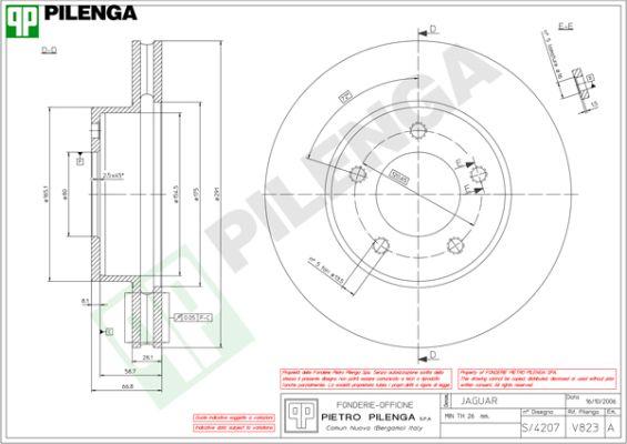 Pilenga V823 - Kočioni disk www.molydon.hr