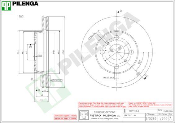 Pilenga V344 - Kočioni disk www.molydon.hr