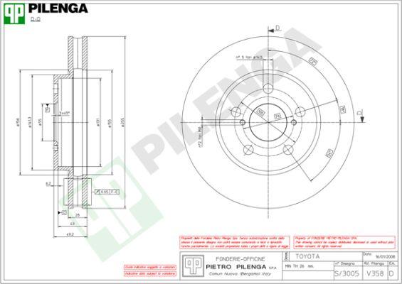 Pilenga V358 - Kočioni disk www.molydon.hr