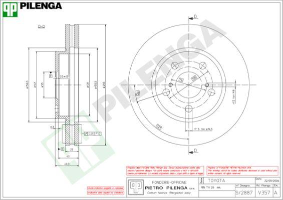 Pilenga V357 - Kočioni disk www.molydon.hr