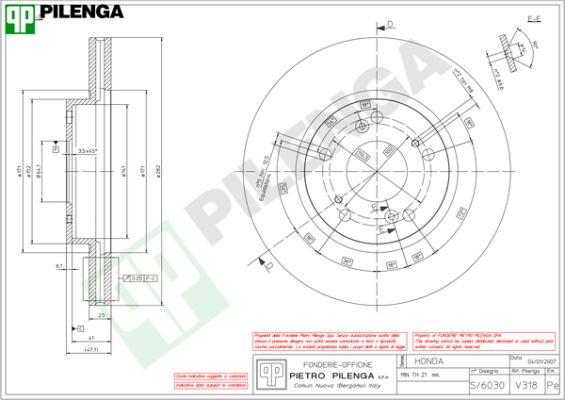 Pilenga V318 - Kočioni disk www.molydon.hr