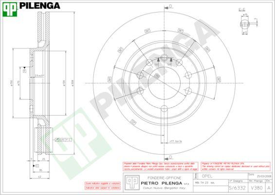 Pilenga V380 - Kočioni disk www.molydon.hr