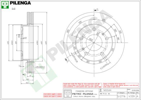 Pilenga V339 - Kočioni disk www.molydon.hr