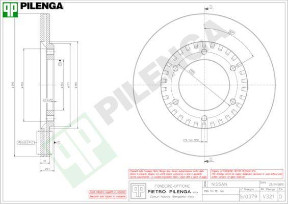 Pilenga V321 - Kočioni disk www.molydon.hr