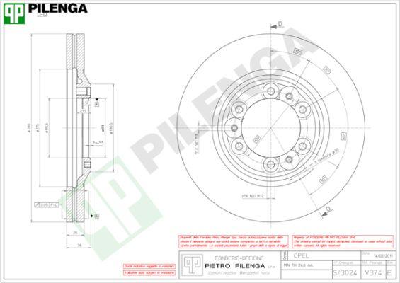 Pilenga V374 - Kočioni disk www.molydon.hr