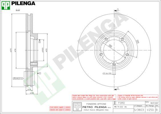 Pilenga V250 - Kočioni disk www.molydon.hr