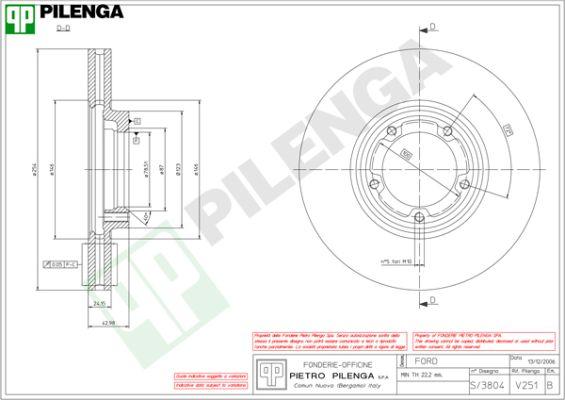 Pilenga V251 - Kočioni disk www.molydon.hr