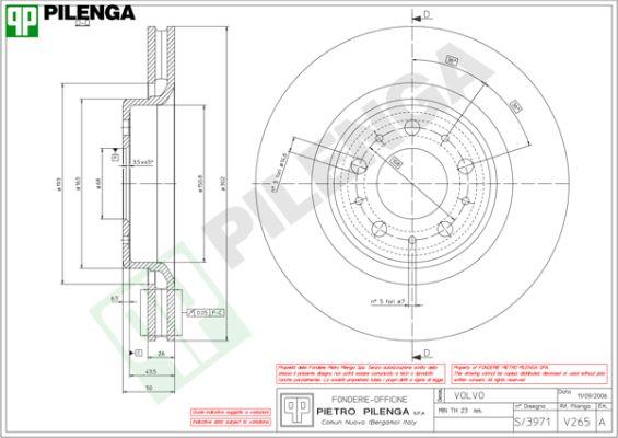 Pilenga V265 - Kočioni disk www.molydon.hr