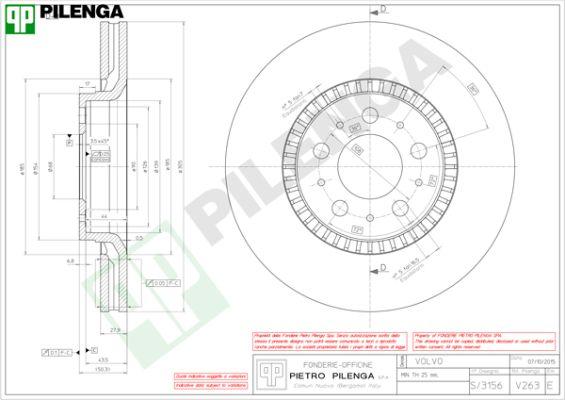 Pilenga V263 - Kočioni disk www.molydon.hr