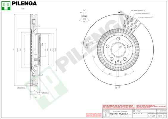 Pilenga V216 - Kočioni disk www.molydon.hr