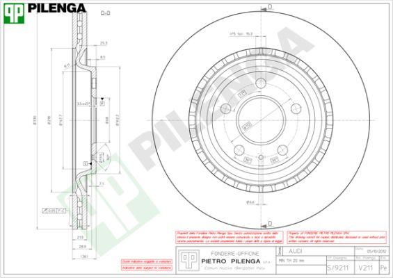 Pilenga V211 - Kočioni disk www.molydon.hr