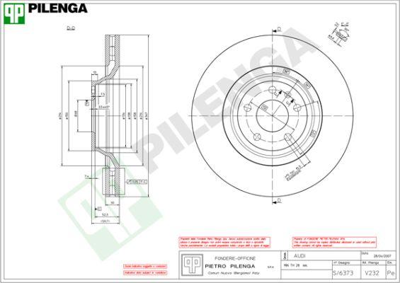 Pilenga V232 - Kočioni disk www.molydon.hr