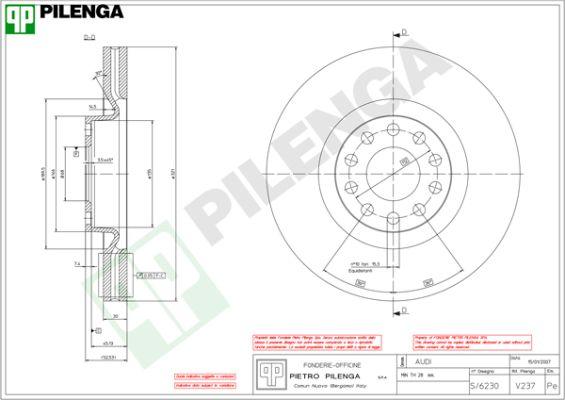 Pilenga V237 - Kočioni disk www.molydon.hr