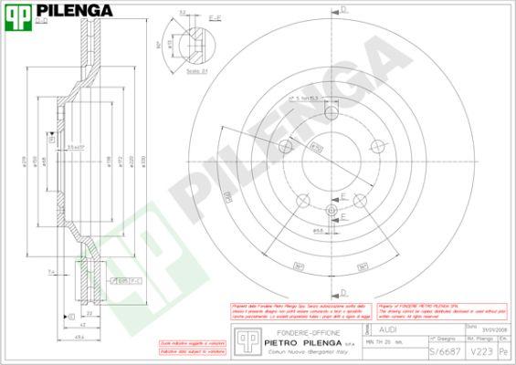 Pilenga V223 - Kočioni disk www.molydon.hr