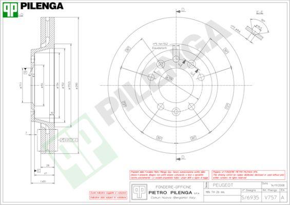 Pilenga V757 - Kočioni disk www.molydon.hr