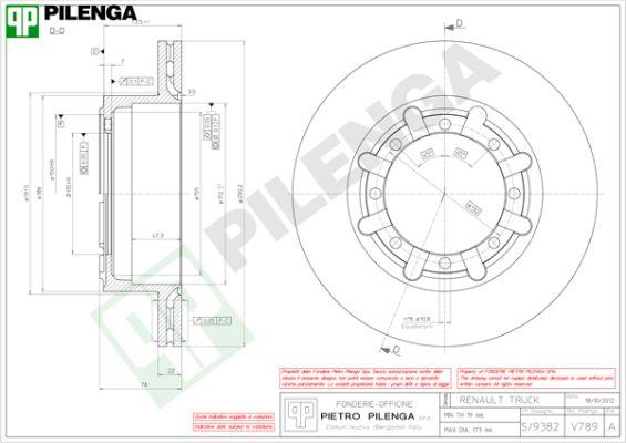 Pilenga V789 - Kočioni disk www.molydon.hr