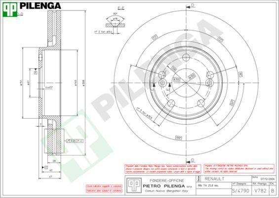 Pilenga V782 - Kočioni disk www.molydon.hr