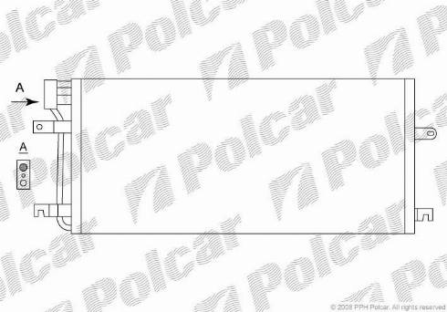 Polcar 9566K8C2 - Kondenzator, klima-Uređaj www.molydon.hr