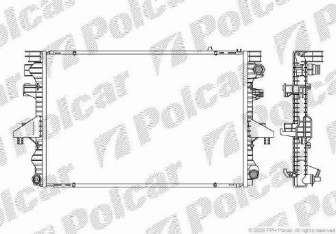 Polcar 9568082X - Hladnjak, hladjenje motora www.molydon.hr