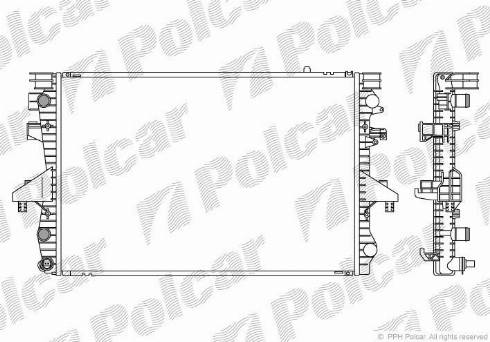 Polcar 956808A1 - Hladnjak, hladjenje motora www.molydon.hr