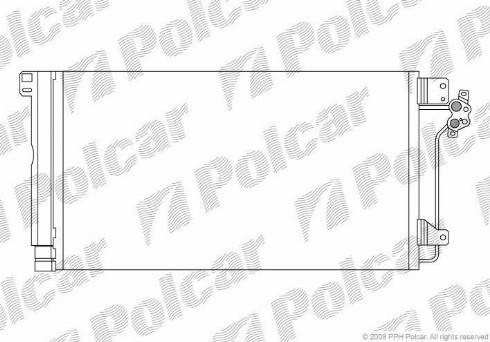 Polcar 9568K8C1 - Kondenzator, klima-Uređaj www.molydon.hr