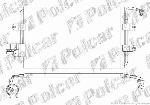 Polcar 9501K8C1 - Kondenzator, klima-Uređaj www.molydon.hr