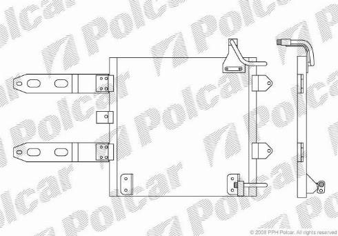 Polcar 9525K8C1 - Kondenzator, klima-Uređaj www.molydon.hr