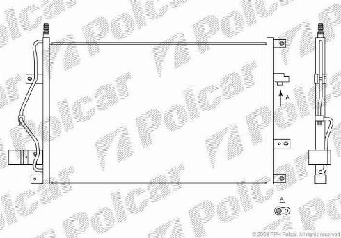 Polcar 9080K8C1 - Kondenzator, klima-Uređaj www.molydon.hr