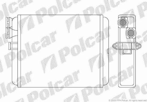 Polcar 9080N8-1 - Izmjenjivač topline, grijanje unutrasnjeg prostora www.molydon.hr