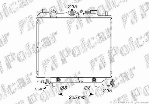 Polcar 4503084K - Hladnjak, hladjenje motora www.molydon.hr