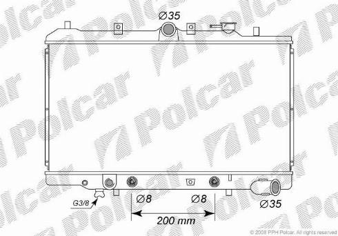 Polcar 4503083K - Hladnjak, hladjenje motora www.molydon.hr