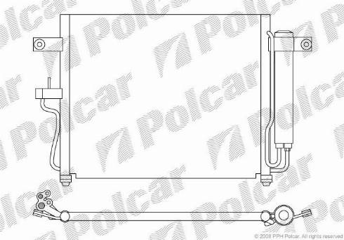 Polcar 4007K8C2 - Kondenzator, klima-Uređaj www.molydon.hr